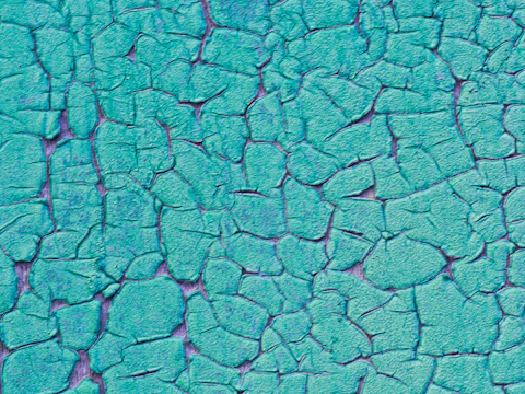Close-up of a glazed surface covered in a fine network of crazing cracks